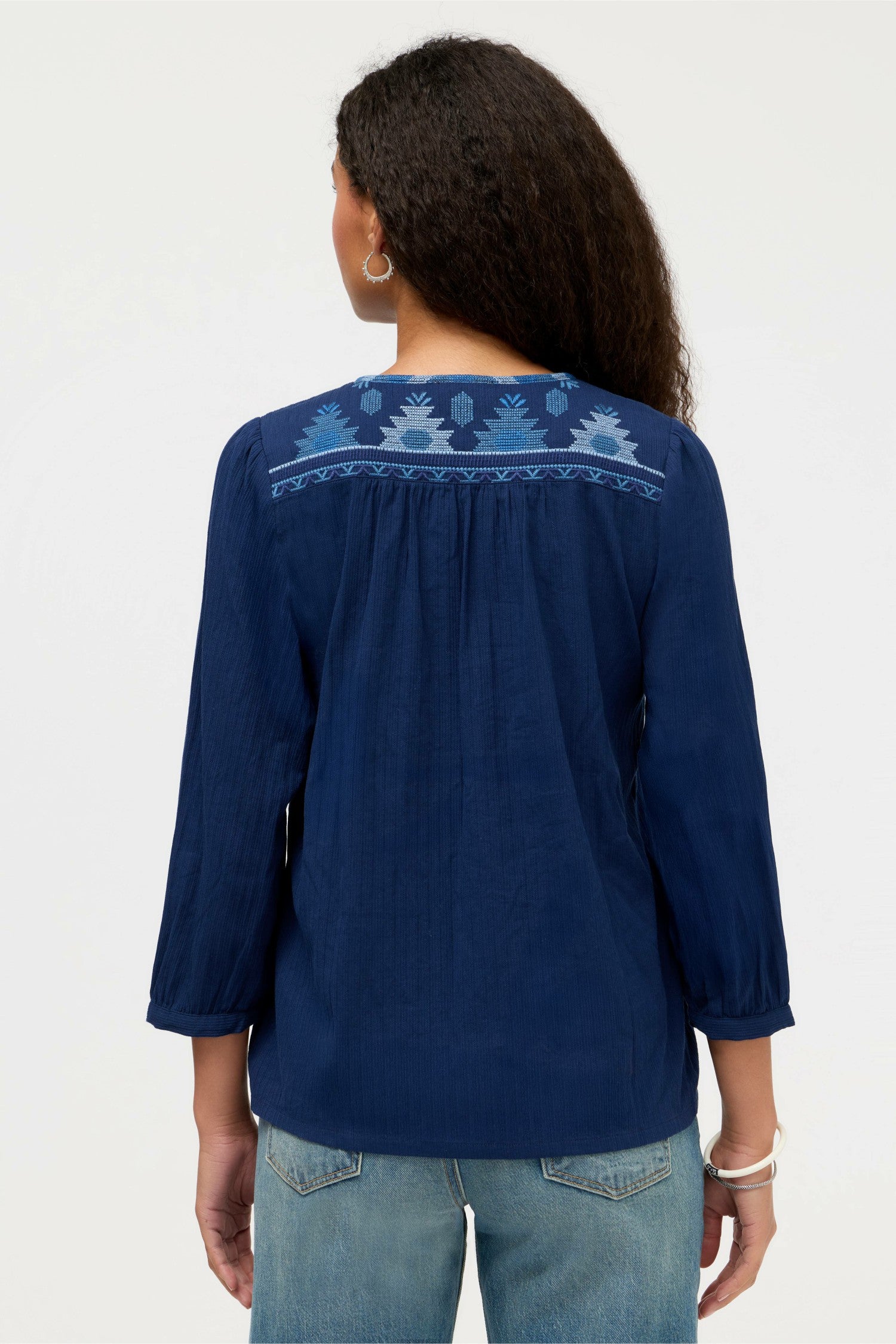 Johnny Was 3/4 SLEEVE PRAIRIE BLOUSE
