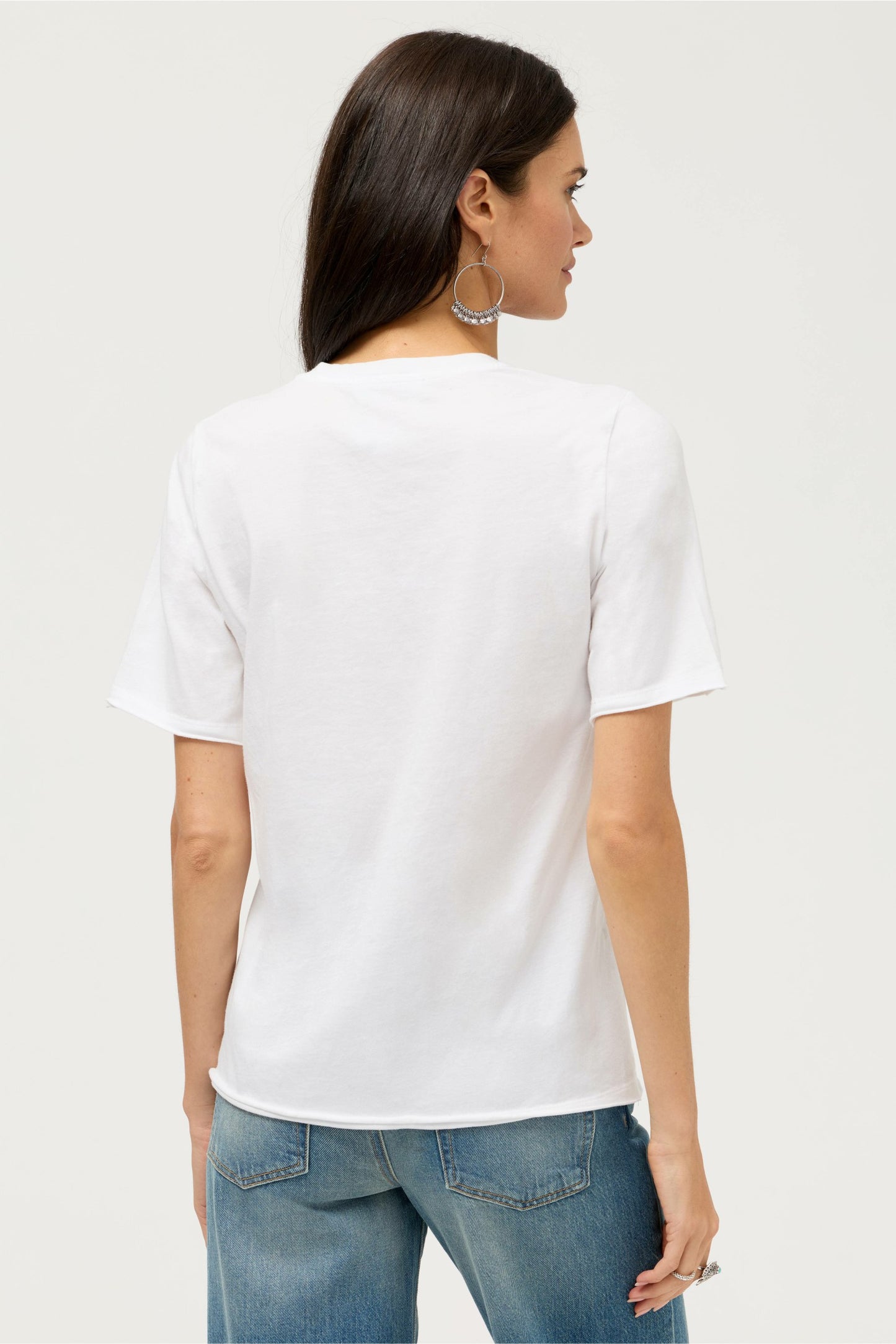 Johnny Was RAW HEM V-NECK TEE