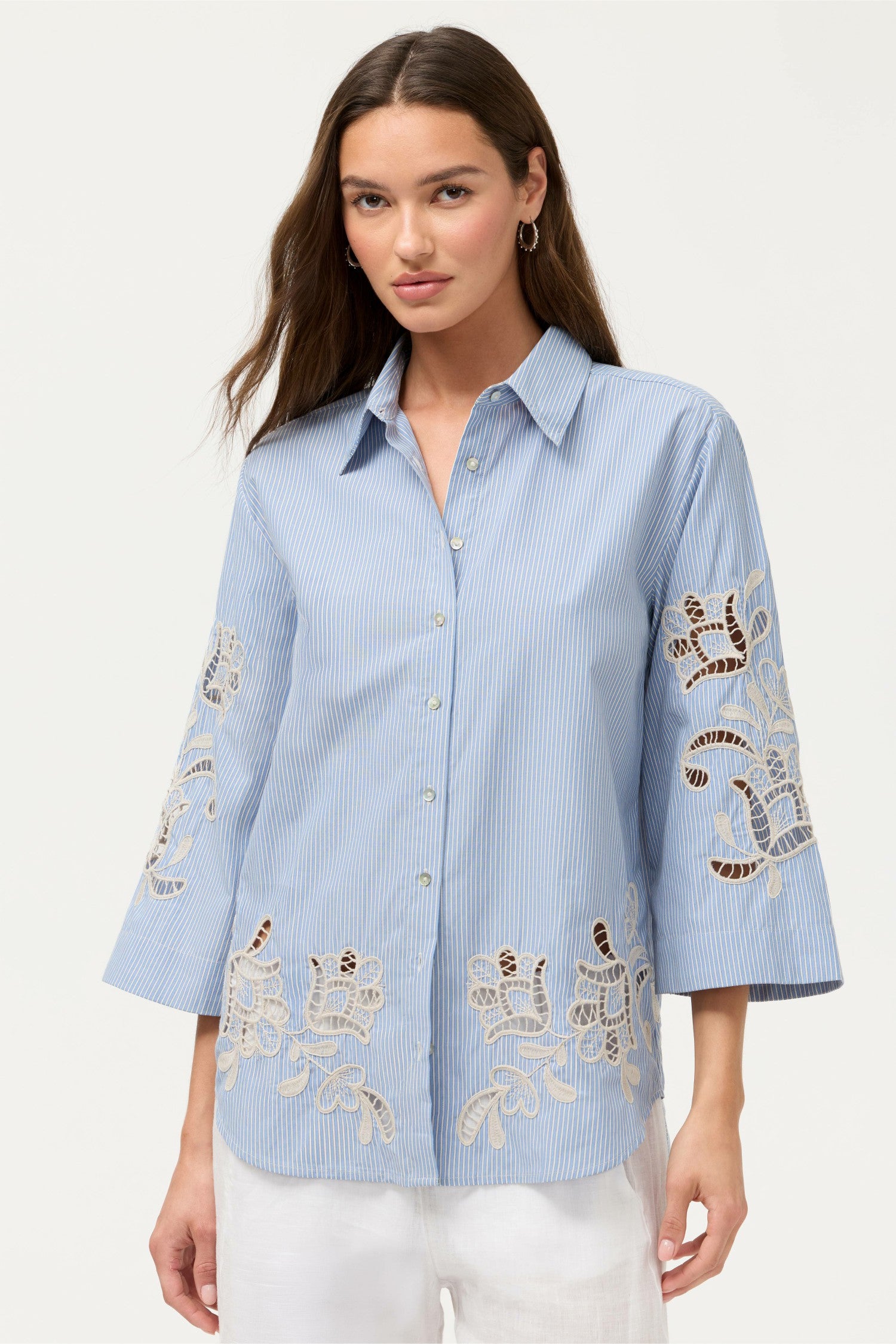 Johnny Was KIMONO SLEEVE SHIRT
