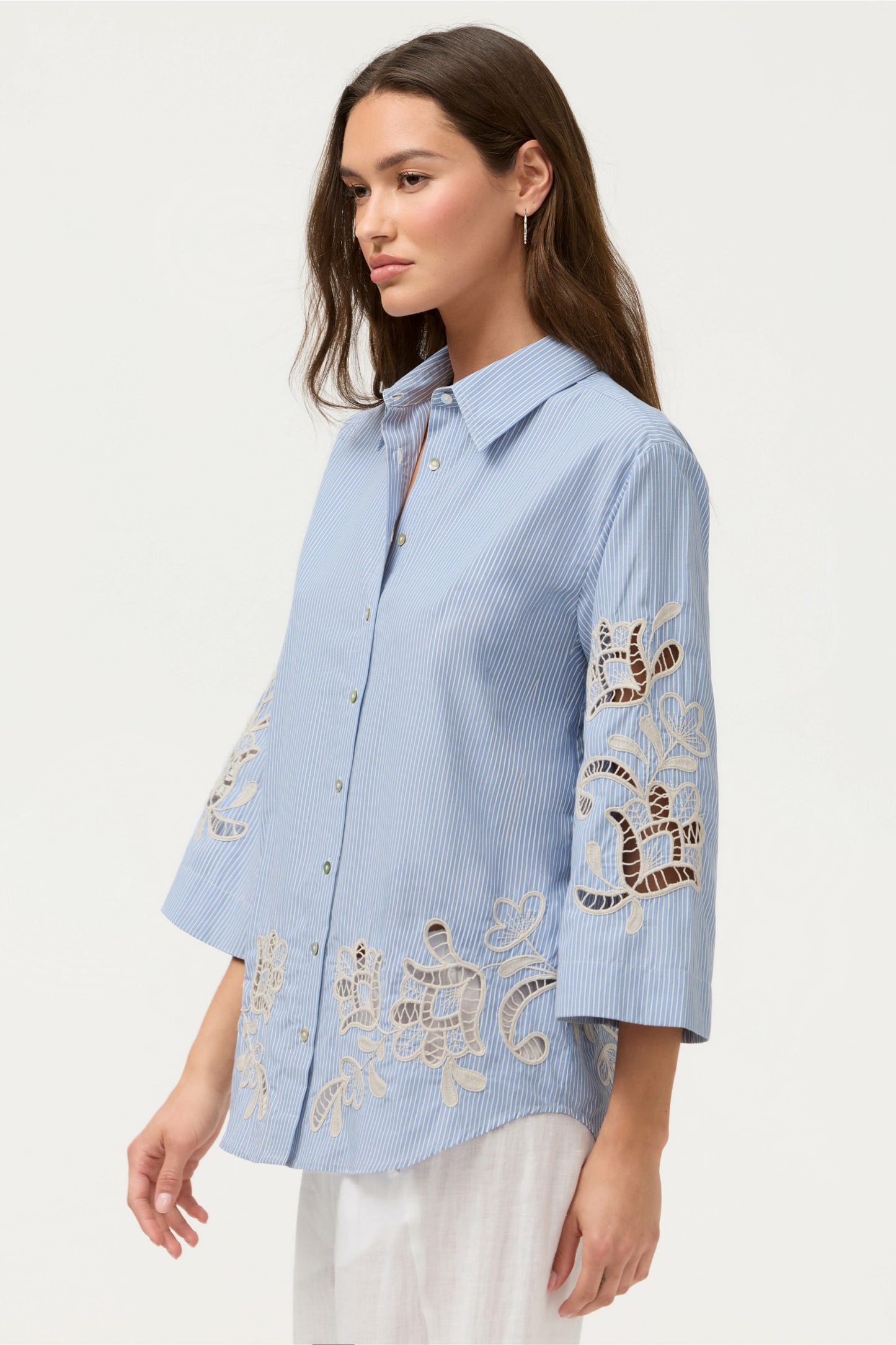 Johnny Was KIMONO SLEEVE SHIRT