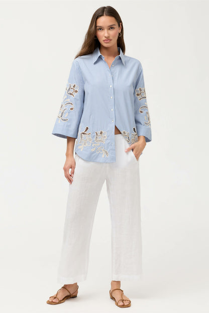 Johnny Was KIMONO SLEEVE SHIRT
