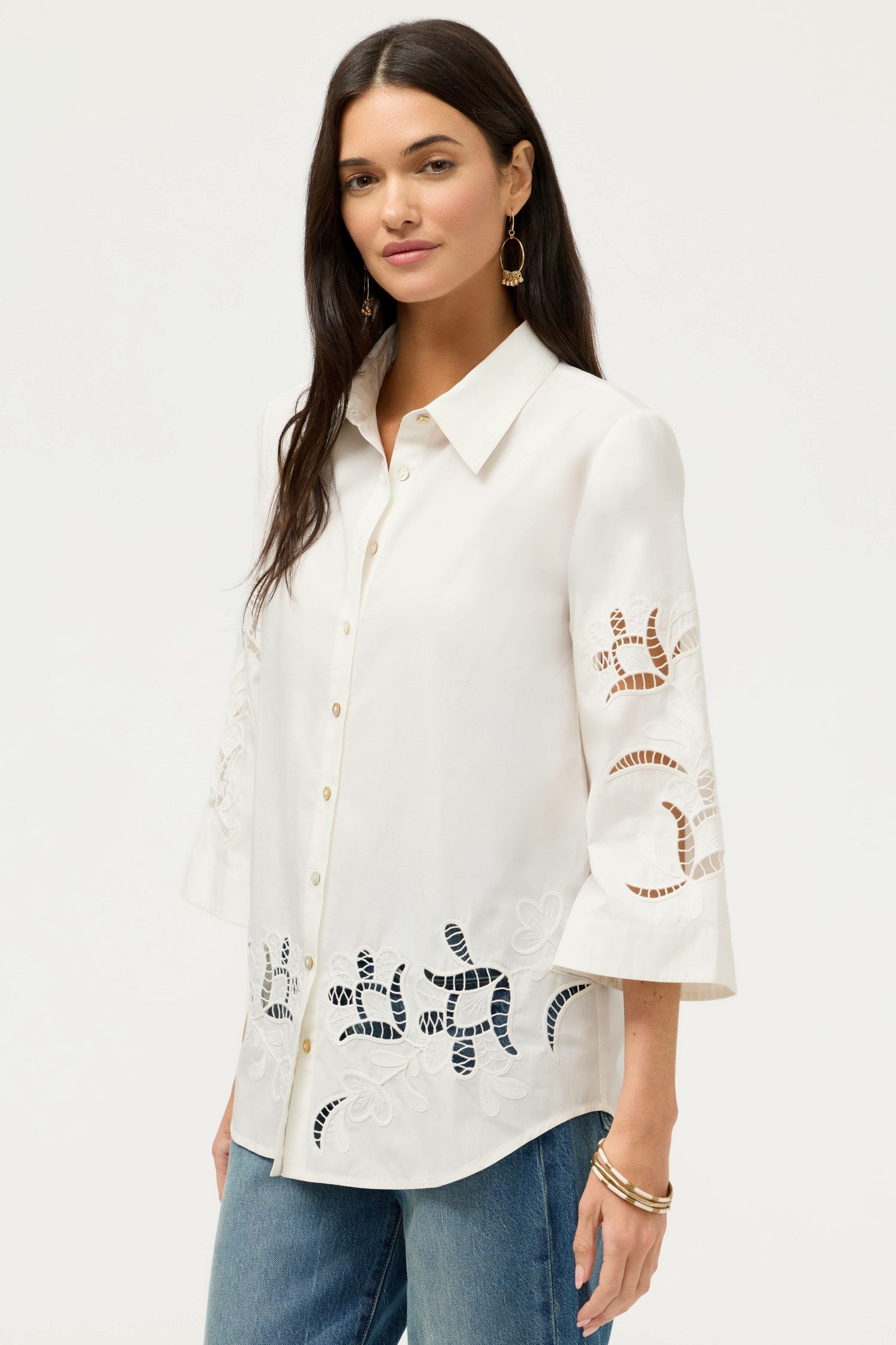 Johnny Was KIMONO SLEEVE SHIRT