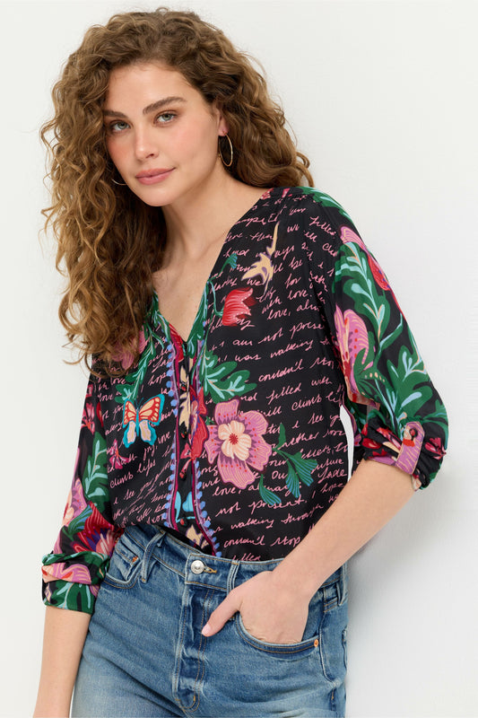 Johnny Was NISHA BUTTON UP SHIRT