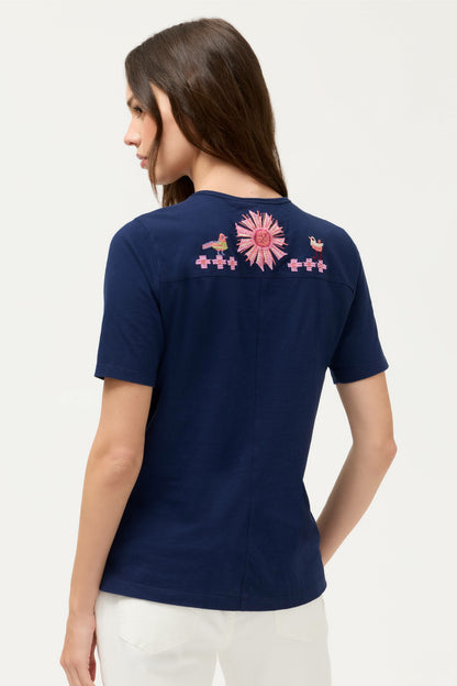 Johnny Was SHORT SLEEVE SEAMED TEE