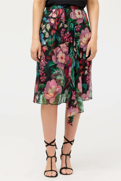 Johnny Was JUSTINIA ASYMMETRICAL MIDI SKIRT