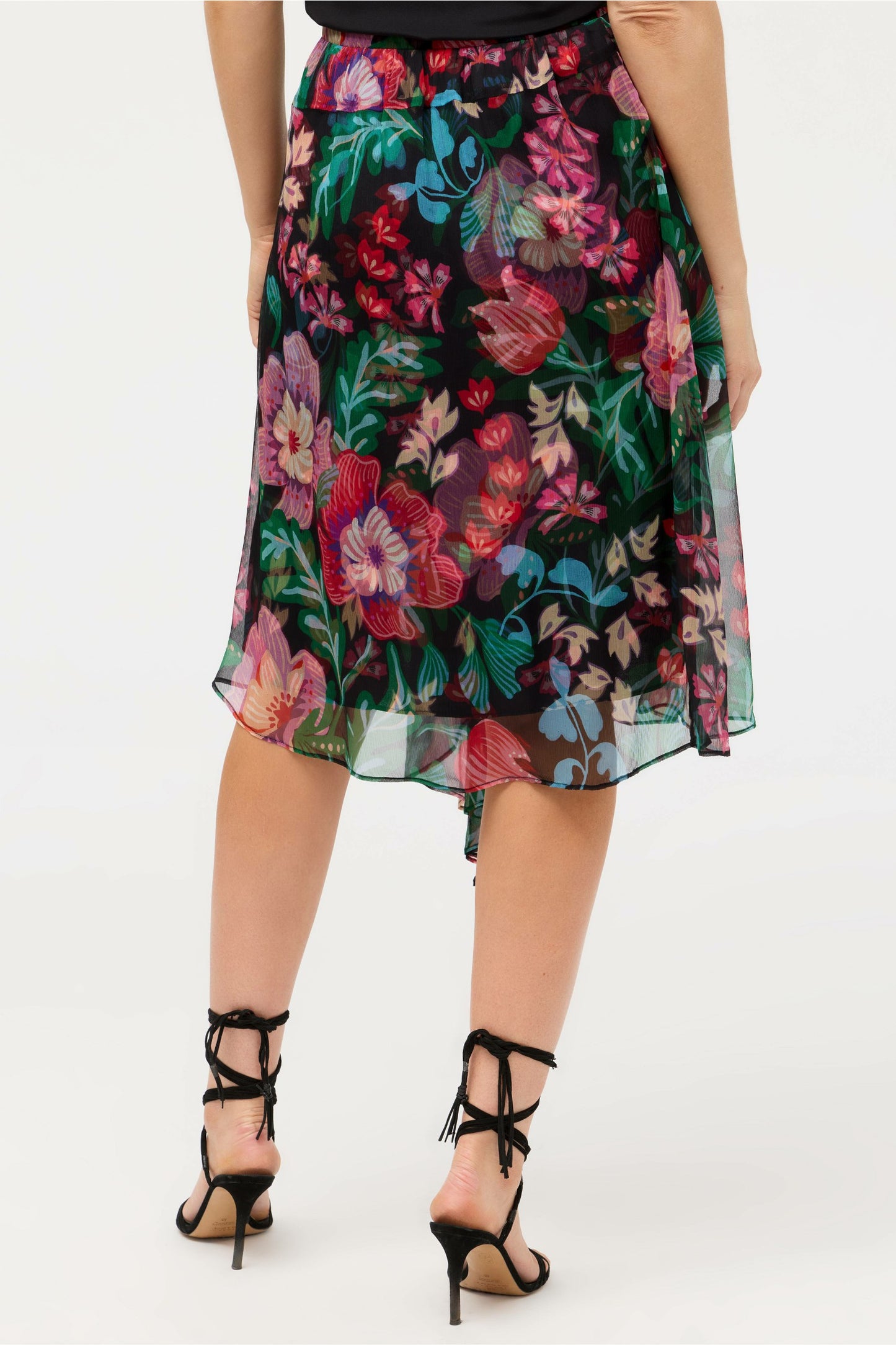 Johnny Was JUSTINIA ASYMMETRICAL MIDI SKIRT