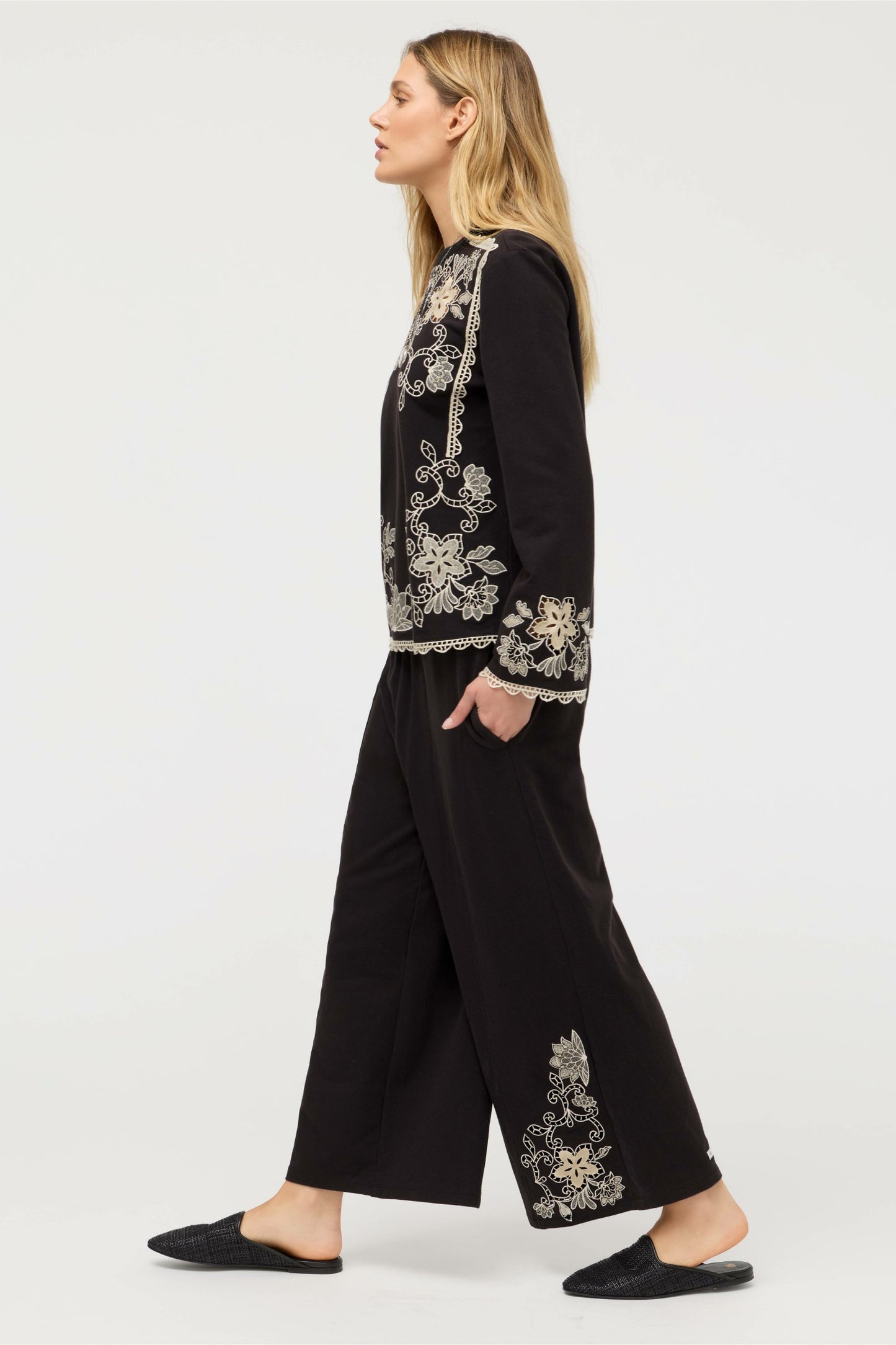 Johnny Was VENLDA CROPPED WIDE LEG PANT