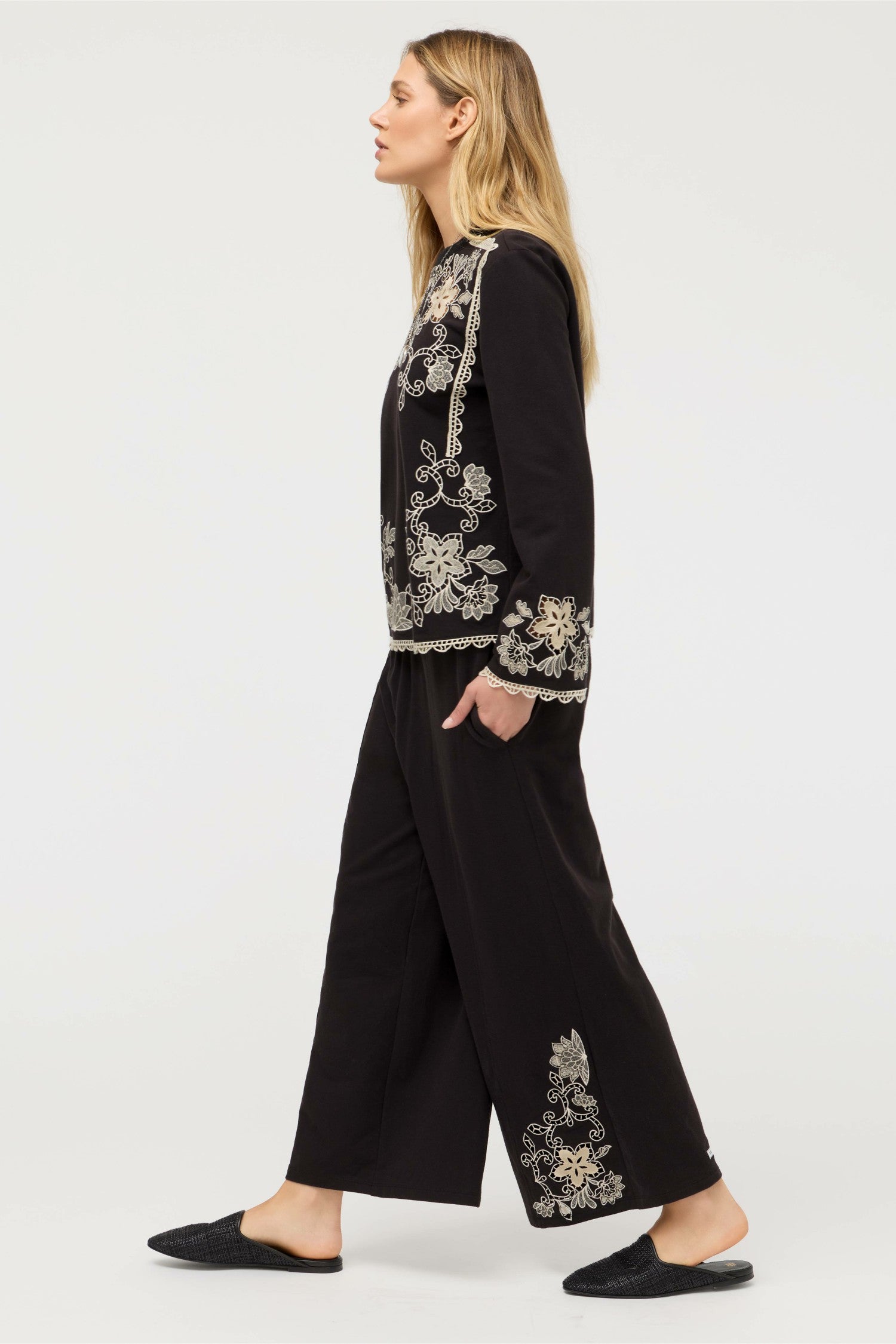 Johnny Was VENLDA CROPPED WIDE LEG PANT