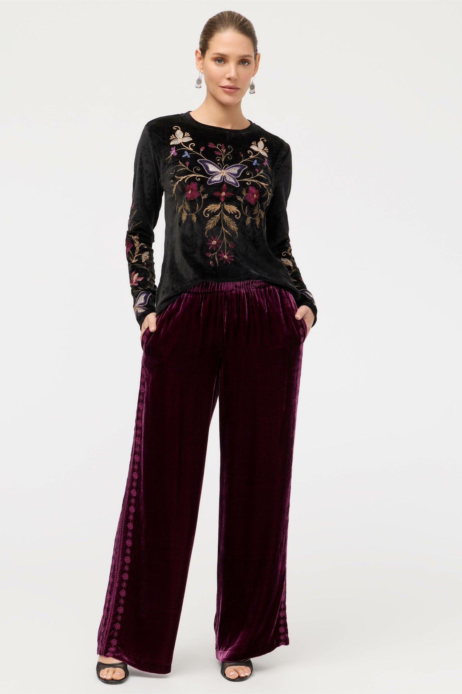 Johnny Was MARIK VELVET PANT