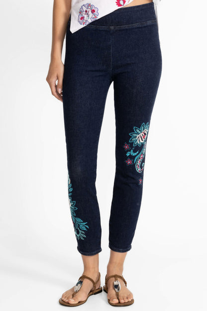 Johnny Was THE PULL ON CROPPED SKINNY JEAN