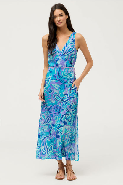 Johnny Was MULLA SLEEVELESS WRAP DRESS
