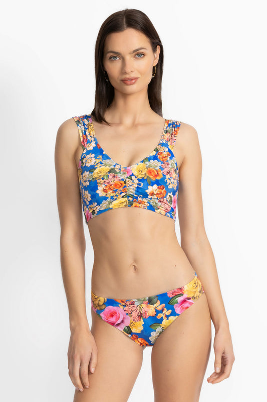Johnny Was PAULINE RUCHED CROP BIKINI TOP