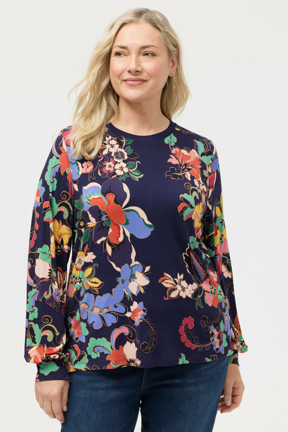 Johnny Was THE JANIE FAVORITE PUFF SLEEVE MOCK NECK