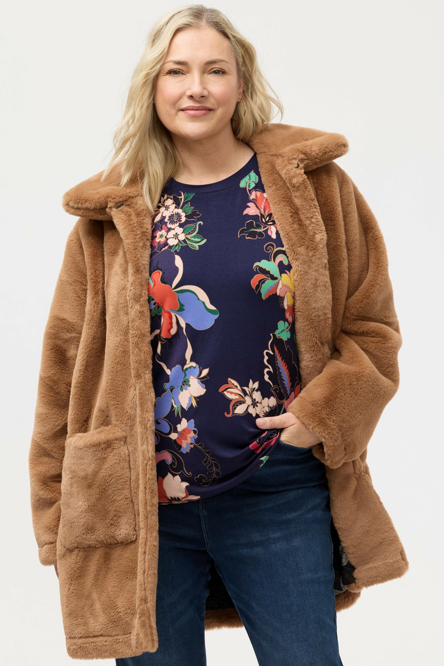 Johnny Was THE JANIE FAVORITE PUFF SLEEVE MOCK NECK