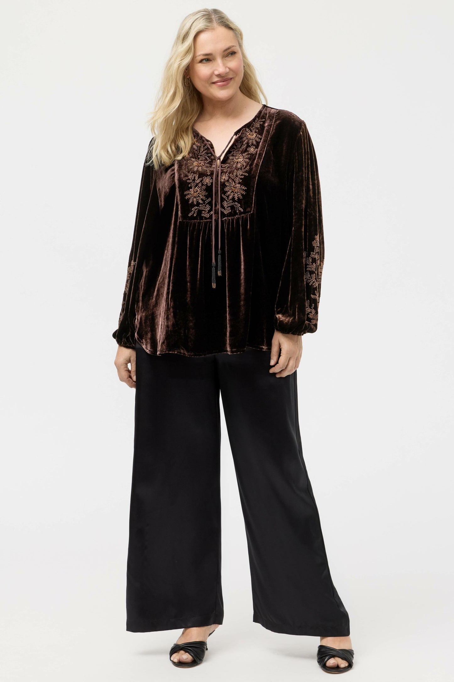 Johnny Was VELVET PRAIRIE BLOUSE