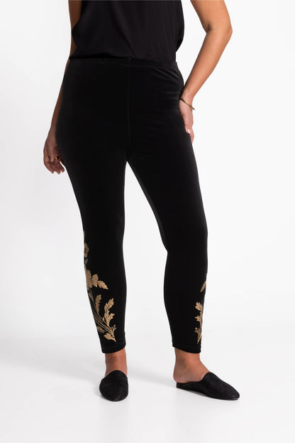 Johnny Was STRETCH VELVET LEGGING